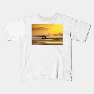 Fishermen at daybreak Kids T-Shirt